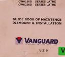 Vanguard-Vanguard H-1310 790690 Bandsaw installation Operations and parts Manual-H-1310-01